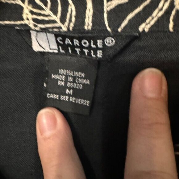 Carole Little M Floral Embroidered Career Top / Shirt/Jacket - Picture 2 of 7